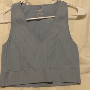 baby blue garage tank